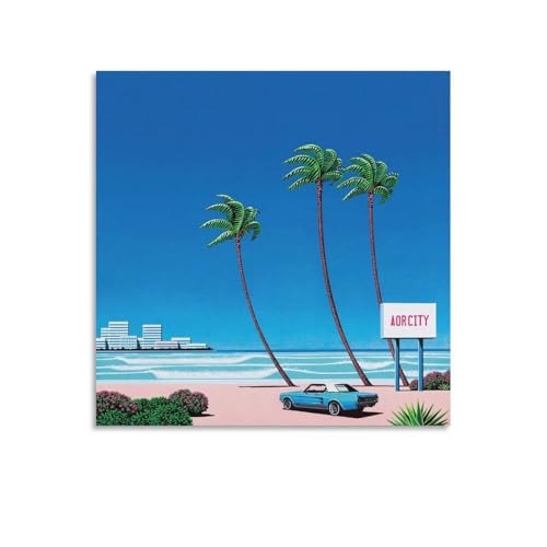 Poster Hiroshi Nagai déco chambre : évasion tropicale 60x60