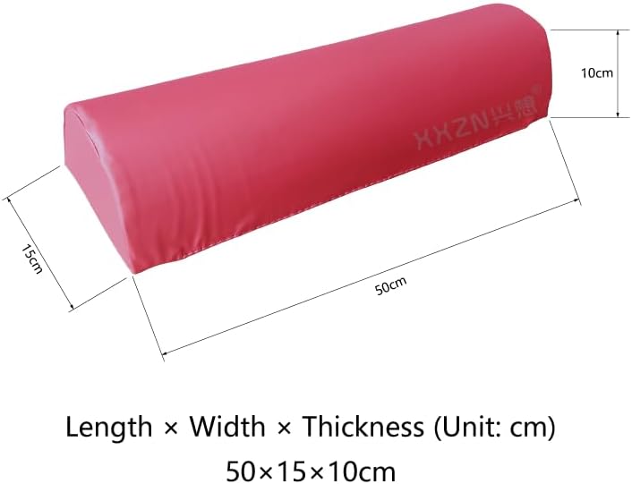 Half Moon Body Positioning Pillow, 19.7x5.9x3.9 inches, Pink Support Cushion for Knees Ankles Shoulders