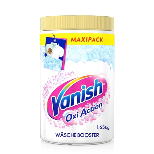 Vanish Oxi Action Powerweiss Pulver – 1 x 1,65 kg – Fleckenentferner...
