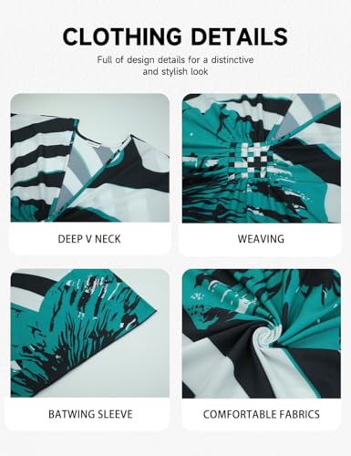 Image of Bsubseach Women Floral Print Kaftan Dresses Plus Size Bathing Suit Cover Up Moo Moos Caftan Beach Dress for Swimwear Summer