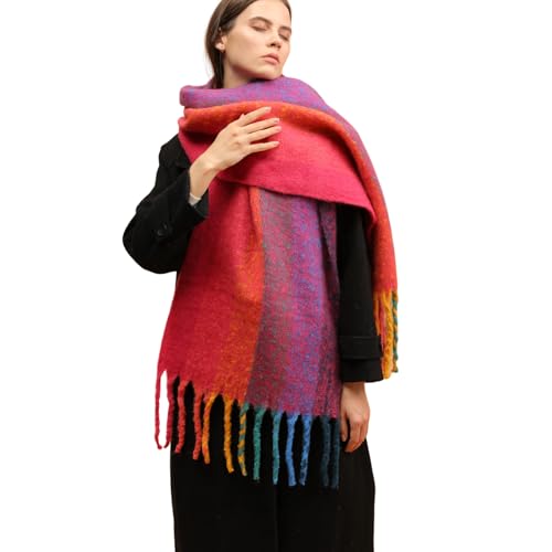 Women Winter Scarf Warm Soft Chunky Wrap Large Scarves Thick Shawl for Cold Weather