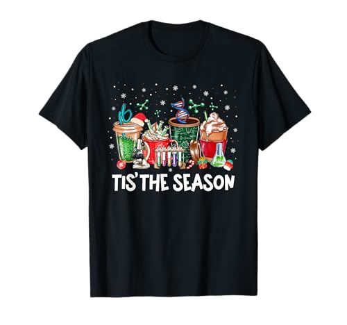 Lab Tech Laboratory Technician Christmas Xmas Tis The Season T-Shirt