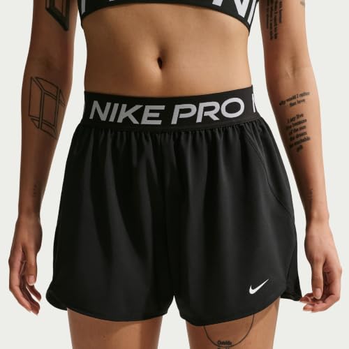 Pantalon Fitness Nike Pro Dri Fit taille mi haute doublé tissé 7 6 cm Femme - vue 5