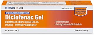 HealthCareAisle Diclofenac Gel, 1%, Arthritis Pain Relief - 100 g tube - Original Prescription Strength (NSAID)