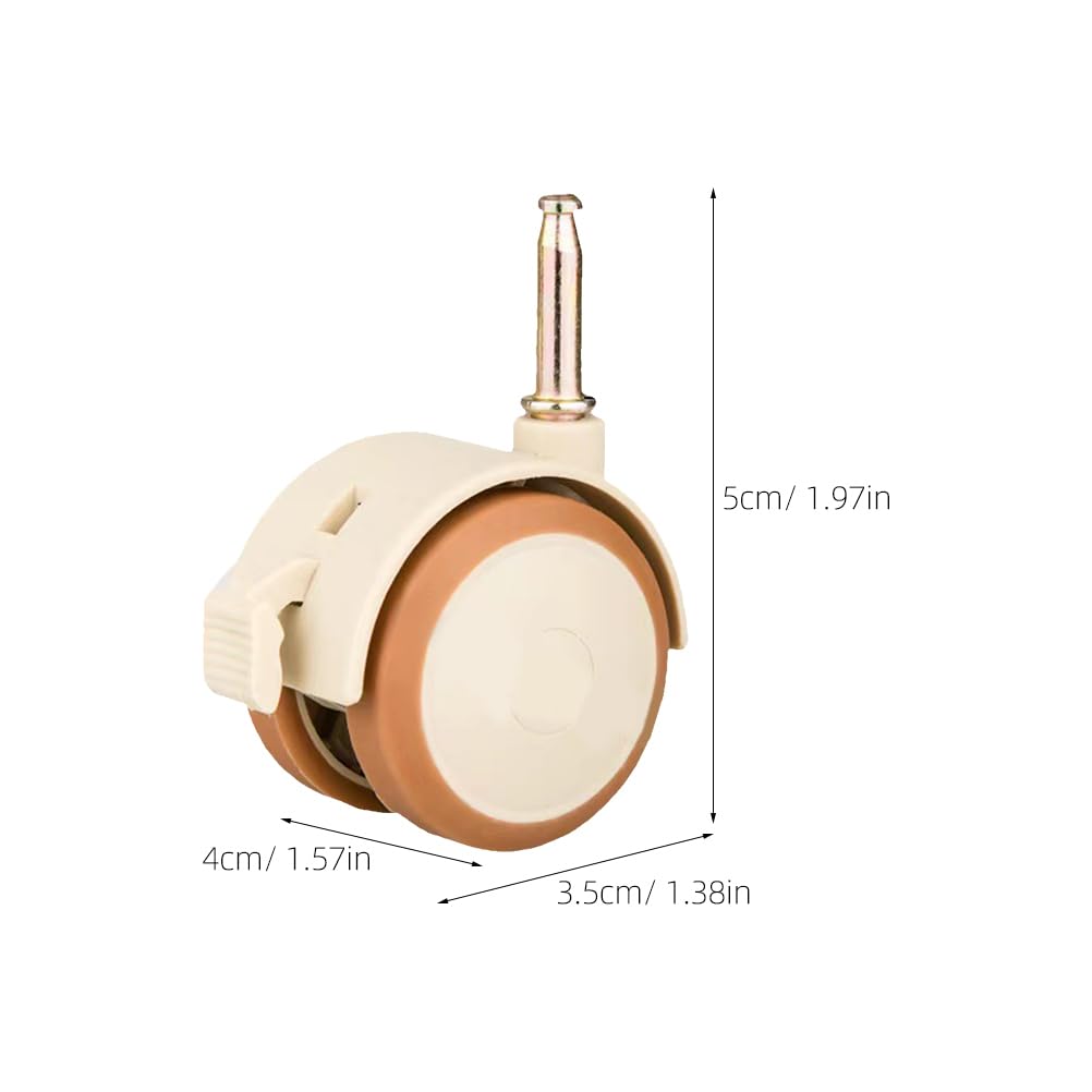 Photo 1 of Ciieeo Crib Casters with Brake, 4pcs Noise-Reducing Rollers