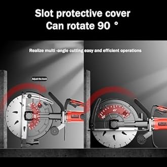 SN-XBDP 16 ″ Wall Slotting Machine, 9900W Cement Concrete Wall Cut Wall Machine, Handheld Single -Chip Groove Large Stone Cutting Machine, for Cutting Bricks, Granite, Marble,C