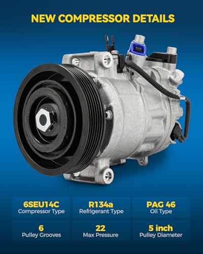 Image of PHILTOP Air Conditioner AC Compressor for 2021-2025 Q5 A4 /A5 Quattro A4 Allroad Q5 Sportback,2013-2017 Q5 3.0L,2013-2016 S4,2013-2017 S5,2014-2017 SQ5