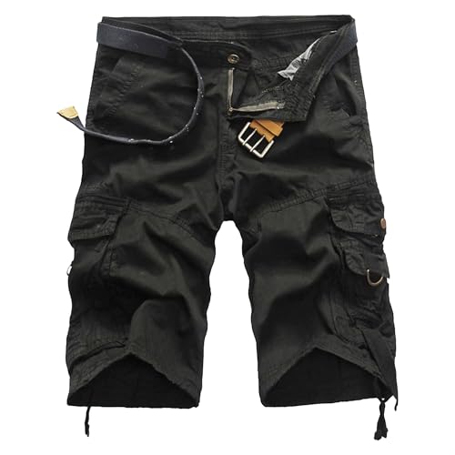 Short cargo décontracté homme camouflage militaire multipoches vêtement outdoor genou taille 50