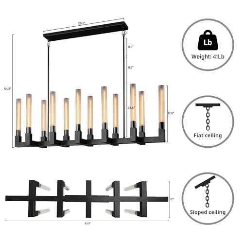 Black-12-Lights-Modern-Chandelier-with-Glass-Tube-54Chandeliers-Rectangular-Luxurious-Large-Chandelier-Fixture-Ceiling-Pendant-Lighting-for-Dining-Living-Room-Foyer