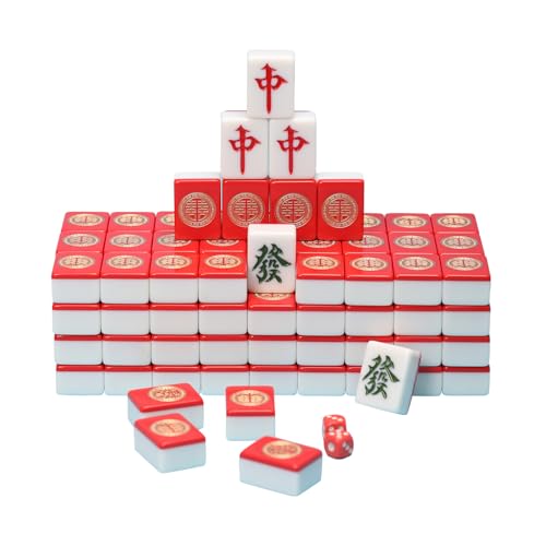 Set Extra Grande Mah Jong Chino Patrón Doble Felicidad miniatura 3