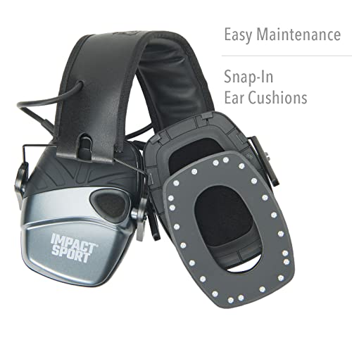 Image of Howard Leight R02532 Impact Sport 22dB Gray Black Headband Small Ear Protection
