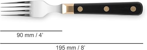 Miniatura 8 de ARCOS Tenedor para carnes de acero inoxidable nitrum de 8 pulgadas. Mango ergonómico POM de polioximetileno y hoja de 3.543 in. Serie Mesa. Perfecto