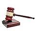 Executive Gift Shoppe | Personalized Rosewood Gavel and Block Set in Hinged Wood Box with Custom Engraving