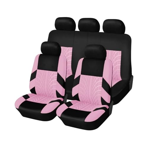 Housses de Siège pour Toyota Yaris 2000-2023 Coussins Avant Arrière Rose