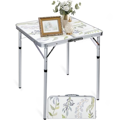 RedSwing Mesa de Camping Cuadrada 2ft Plegable de Aluminio con Altura Ajustable y Asa para Transporte, Ligera para Uso en Exterior e Interior miniatura 1