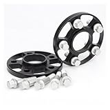 Forged Wheels Spacer 2 Piezas 12/15/20mm 7075 Adaptadores Espaciadores Rueda Forjados Aluminio PCD 5x112 CB = 66,5mm(ID = OD) Para M14x1.5 Adaptador Rueda Separadores(2piece 12mm)