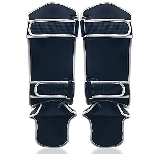 Shin Guards Muay Thai For Kickboxing Practice, Non-Defrmation Leg Instep Protection Pads Cover Knee Toes, Adjustable Non-Slip Professional Martial Arts Sparring Training Equipment For Men Women #TOP1