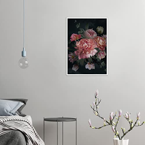 Décoration murale florale pour raviver un mur vide roses roses - 7