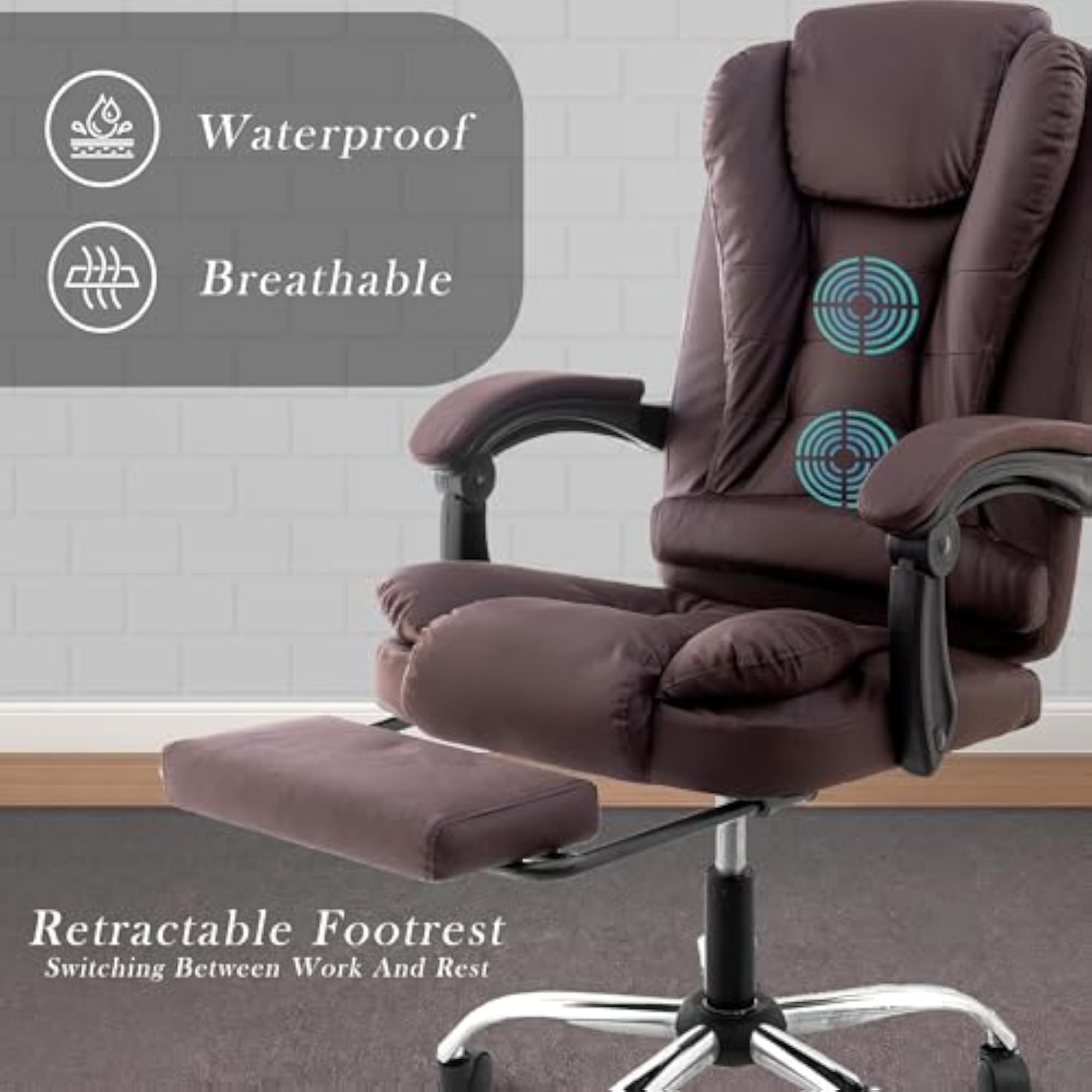 Italia Leatherette Office Chair for Work