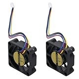 FTVOGUE Heatbreak-Lüfter für 3D-Drucker, ABS-Material, Geräuscharmer, Doppelt Kugelgelagerter Halskühlventilator für K2 PLUS, 30 X 30 X 10 Mm, Ideal für 3D-Druckanwendungen