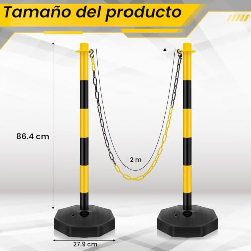 Postes delimitadores con cadena 5 Imagen adicional