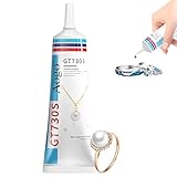 YUPZAR per incollare vari gioielli, pietre preziose, metalli, materiali in vetro, Colla per gioielli, Resistente Ai Lavaggi, Progetti Artistici e Artigianato, 60ml