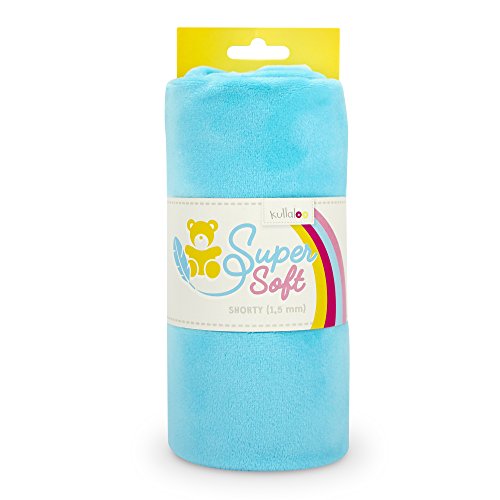 Tissu minky kullaloo turquoise microfibre peluche doudou au mètre couture
