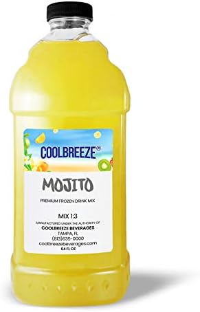Coolbreeze Beverages Ready to Use Premium Frozen Slush Drink Mix - Mojito - 1/2 gal