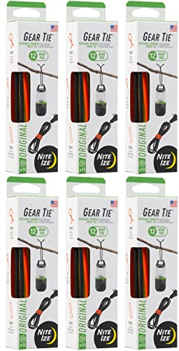 Nite Ize Gtpp12-A1-R8 12" Gear Tie® Propack Assorted 12 Count #TOP14