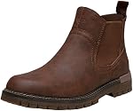 Jousen Chelsea Bottes Hommes Rétro Bottes Casual Mode Glisse sur les bottes Robe de cheville Bottes pour hommes