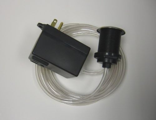 Miniatura 2 de Interruptor de aire del botón superior del fregadero de eliminación de basura, botón cromado, número de pieza PBA-01B370CA. Fabricado en los Estados