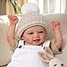 BABESIDE Lifelike Reborn Baby Dolls Dara - 17 Inch Realistic-Newborn Baby Doll Girl Handmade Real Life Baby Dolls with Clothes and Toy Accessories Gift for Kids Age 3+