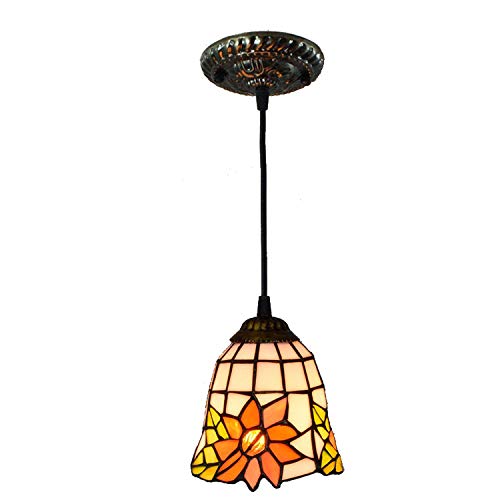 Lustre tournesol 15 cm en verre, luminaire design d'exception