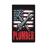 America Plumber Tools Plumbing Usa Flag Light Switch Covers No Blank Wall Plate Decorative Switchplate Electrical Faceplate For Farmhouse Living Decor Kitchen