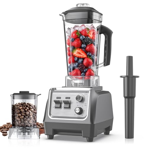 H-Duka 1800W Blender For Smoothies With 70Oz Pitcher & 20Oz Grinder