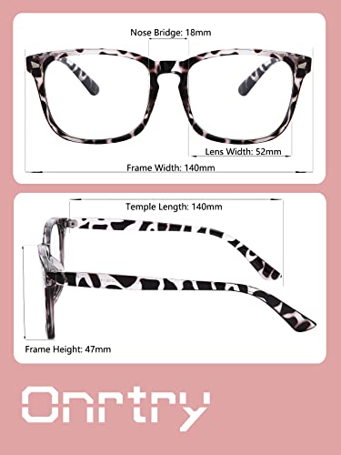 Image of Onrtry Non Prescription Glasses for Men Women Square Clear Lens Eyeglasses