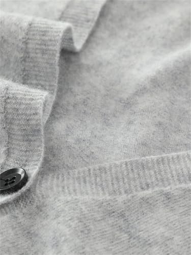 Men V-Neck Cashmere Cardigan Winter Cable Button Up Knitwear Casual Knitted Sweater2