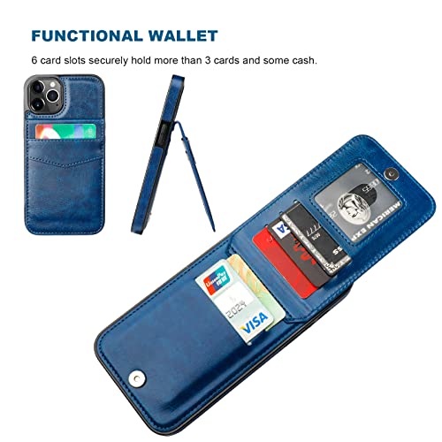 KIHUWEY-Compatible-with-iPhone-12-Pro-Max-Case-Wallet-with-Credit-Card-Holder-Premium-Leather-Magnetic-Clasp-Kickstand-Heavy-Duty-Protective-Cover-for-iPhone-12-Pro-Max-67-Inch