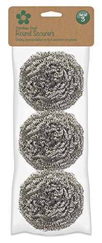Image of HIC Kitchen Scouring Pad and Dish Scrubbers, Set of 6, Non-Scratch