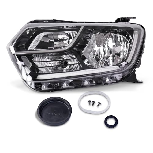 BESTPRICE 1x phare avant phare principal gauche H7/H1 avec servomoteur Compatible avec DACIA DUSTER (HM_)