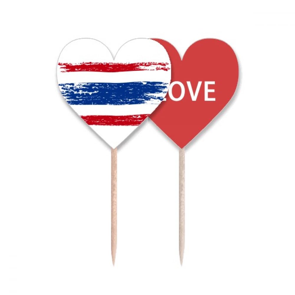 Drapeau Thaïlande en cœur pour sublimer une table de buffet terne
