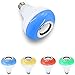 AmeriLuck Bluetooth Speaker LED Light Bulb, Remote Control Color Changing for iOS & Android