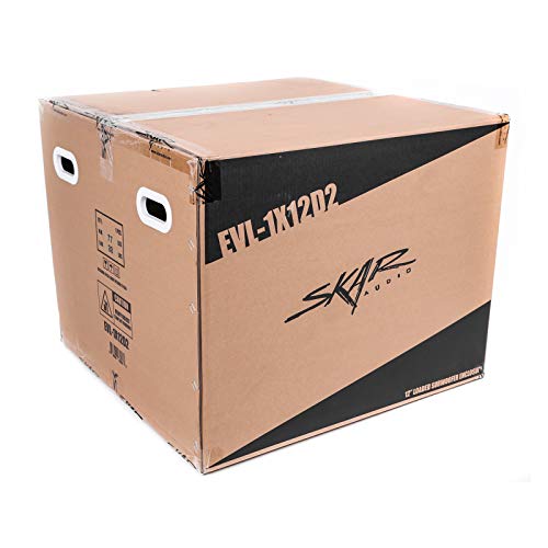 Skar Audio Single 12" 2500W Loaded Evl Series Vented Subwoofer Enclosure | Evl-1X12D2 #TOP5