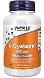 ALTA DOSIFICACIÓN: Una dosis, una tableta, de L-Cysteína de Now Foods contiene 500mg de L-Cysteína, que usted puede suministrar a su cuerpo todos los días