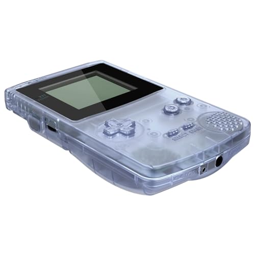 Image of IPS Ready Upgraded eXtremeRate Glacier Blue Replacement Shell Full Housing Cover & Black Screen Lens for Gameboy Color - Fit for GBC OSD IPS & Regular IPS & Standard LCD - Console & IPS Screen Without