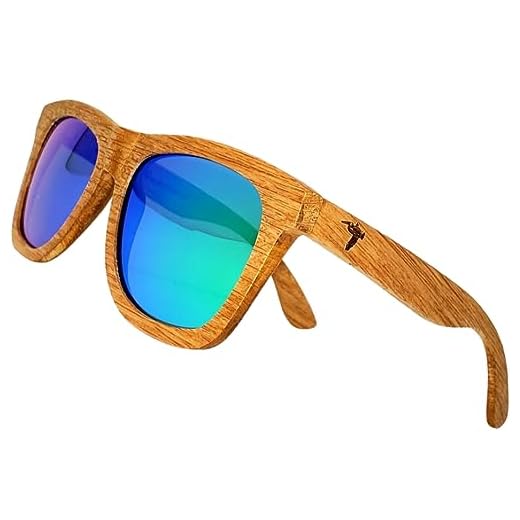 Pelican Sunwear Wood Sunglasses | Polarized | Vintage Wooden Frame | 100% UVA/UVB Protection | Bamboo Case | Men Women