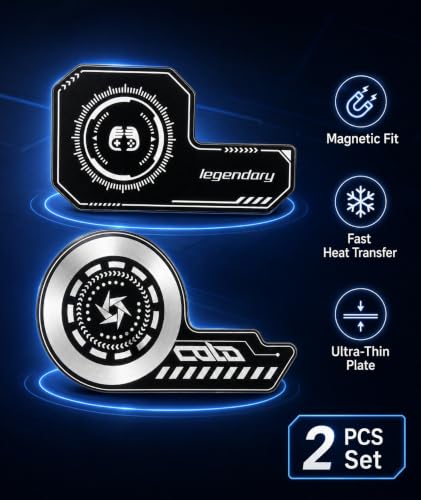 Image of 2PCS Cooling Pad for Mobile, Phone Cooler with Heat Dissipation Technology, Universal Cooling Plate for Smartphones