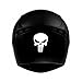 Crâne skull casque moto -punisher- autocollant sticker tête mort - Taille : 8 cm - Couleur : marron