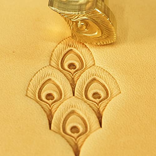 Leather Stamp Tools Stamps Stamping Carving Punches Tool Craft Leathercrafting Punch Peacock Feather