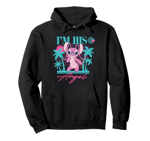Disney Stitch Retro ’90s Couples Matching I’m His Angel Pullover Hoodie